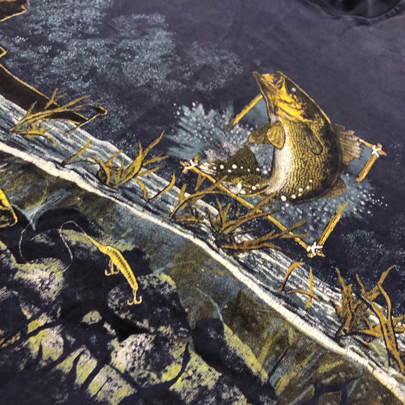 All Over Print Fish Shirt - Picture 2 of 4